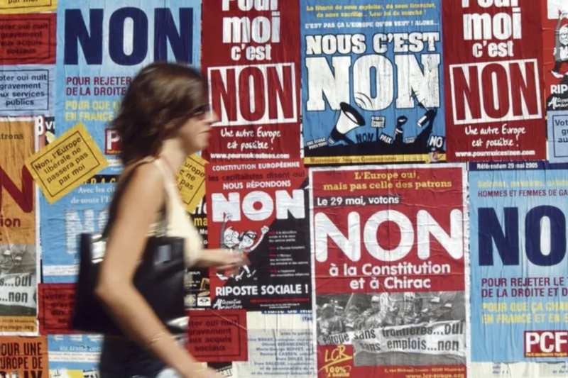 En 2005, le "non" au traité constitutionnel européen